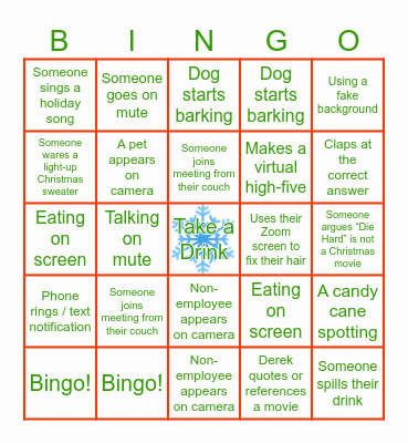 Jingle & Mingle Bingo Card