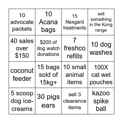 Noughts & Crosses Bingo Card