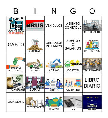 Senderos 1 Lección 2 Bingo Card