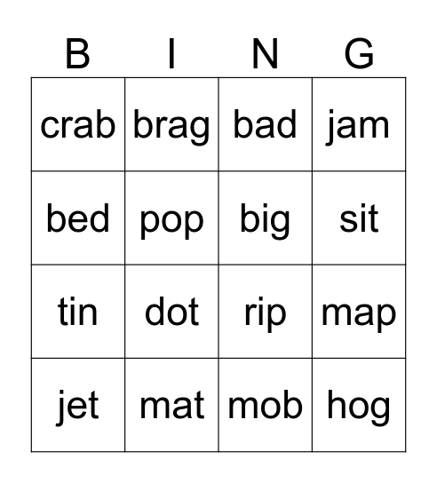 Bingo Card