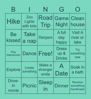 Birthday Bingo Card