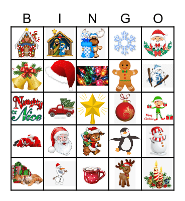 Christmas Bingo Card