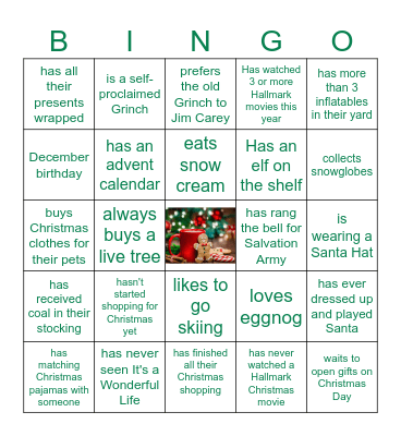 Christmas Bingo Card