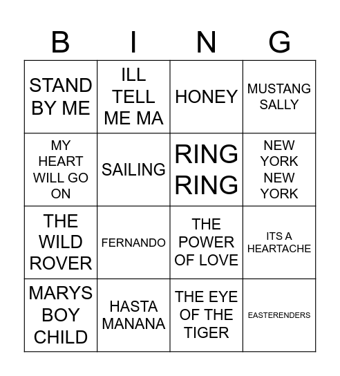 ENJOY YOUR DAY Bingo Card