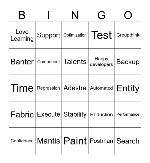 FabricFun Lightning Bingo Card