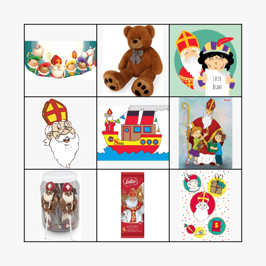 Sinterklaas Bingo Card