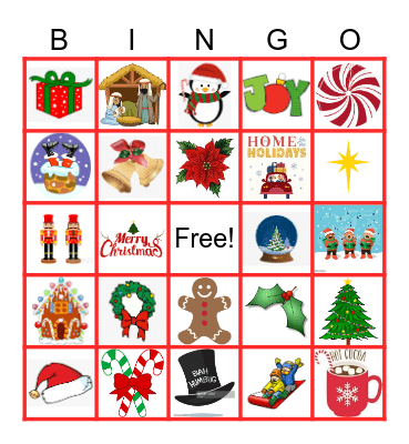 Christmas Bingo Card