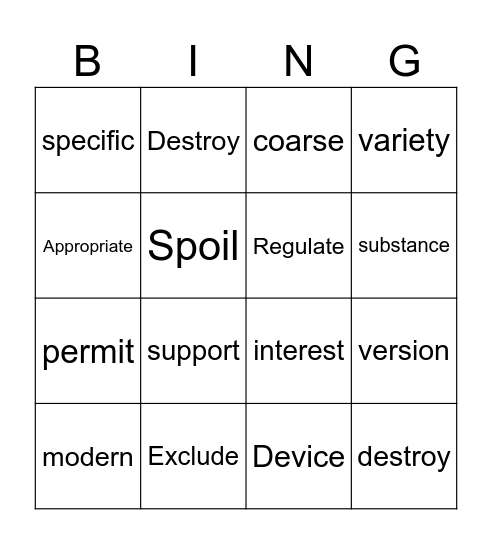 5&6 Bingo Card