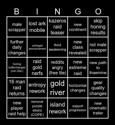 loaon winter 2023 Bingo Card
