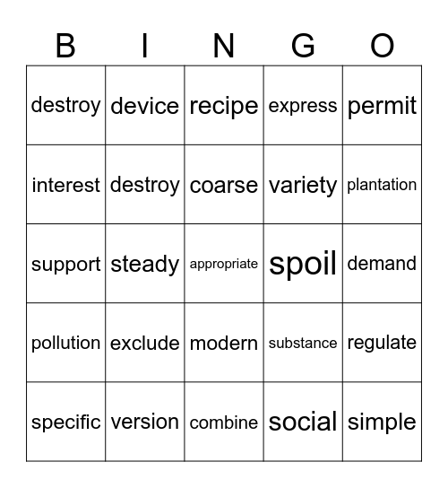 5&6 Bingo Card