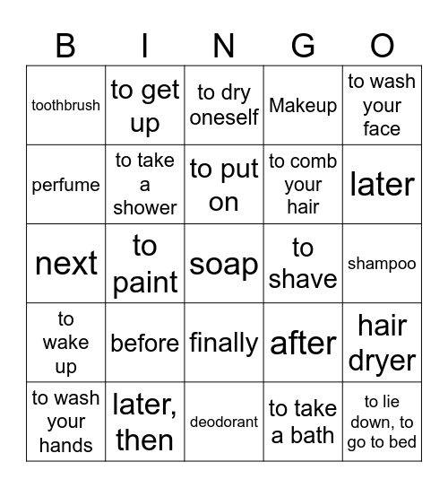 EC4 U2 ASD 4 Bingo Card