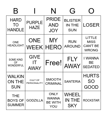 LEGENDS 2- 12-9-2023 Bingo Card