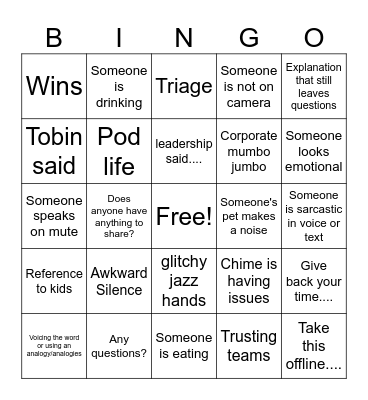 Winsday Bingo Card