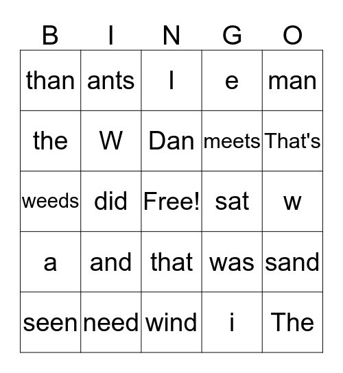 Read Well 7-10 Bingo Card