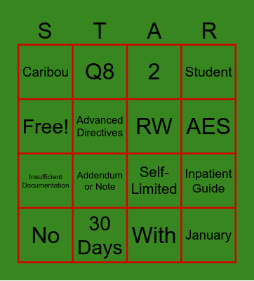Dec 2023 Coding Bingo Card