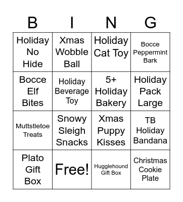Christmas Bingo Card