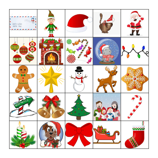 Holiday Extravaganza Bingo Card