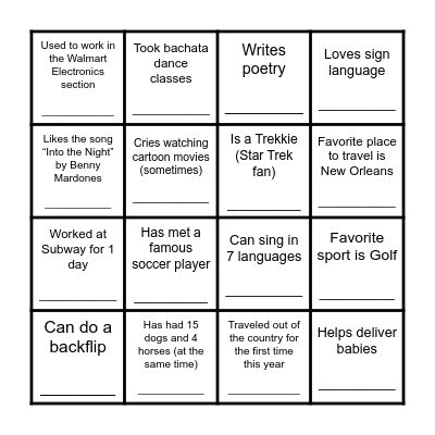 This Commissioner... Bingo Card