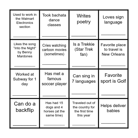 This Commissioner... Bingo Card