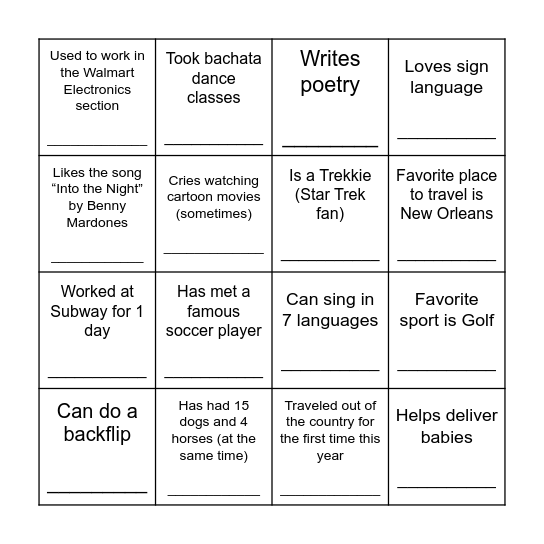 This Commissioner... Bingo Card