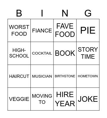 We will miss you... Bingo Card