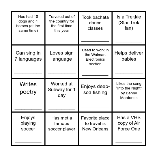 This Commissioner... Bingo Card