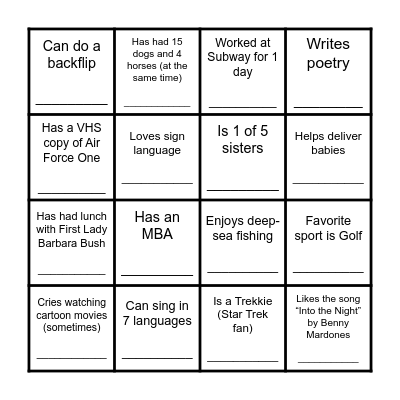 This Commissioner... Bingo Card