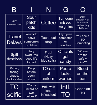 Nationals Week 2024 - Pittsburg Bingo Card