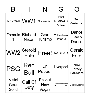 The Chaos Is Me Bingo Card Bingo Card