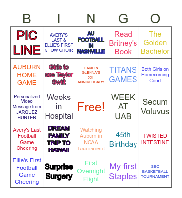 2023 BINGO Card