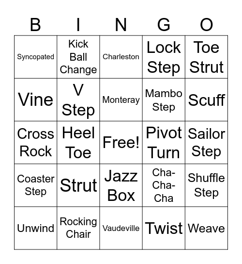 Steps 3 Bingo Card