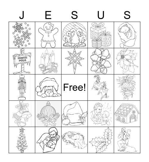 Christmas Bingo Card