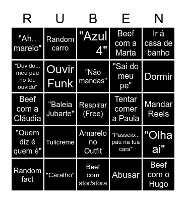 RUBINGO Card