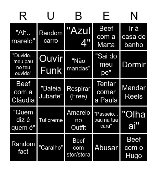 RUBINGO Card