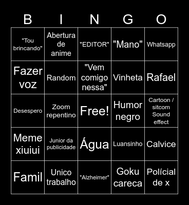 T3ddy Bingo Card