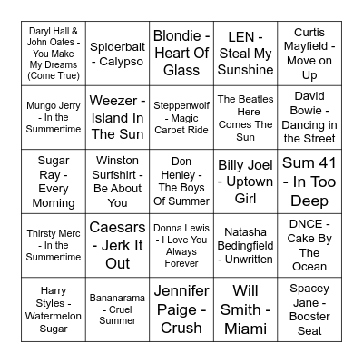 Love a bit of Bondi Rescue Bingo Card