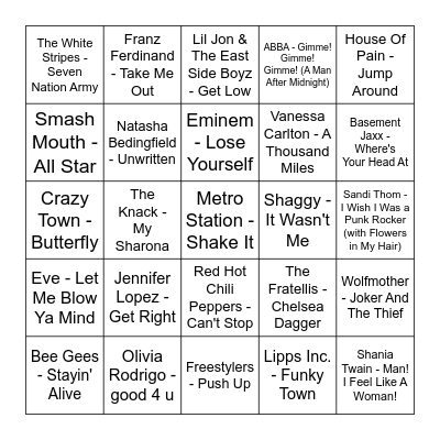 S.T.G.W.P.T Bingo Card
