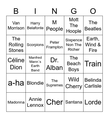 🙀Bingo 55🙀 Bingo Card