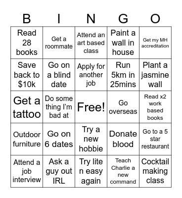 2024 Bingo Card