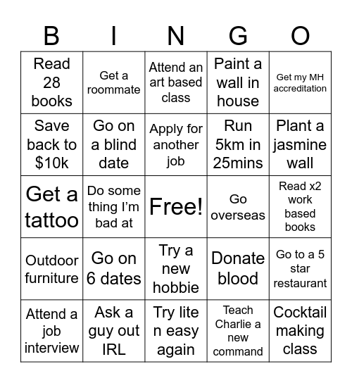 2024 Bingo Card