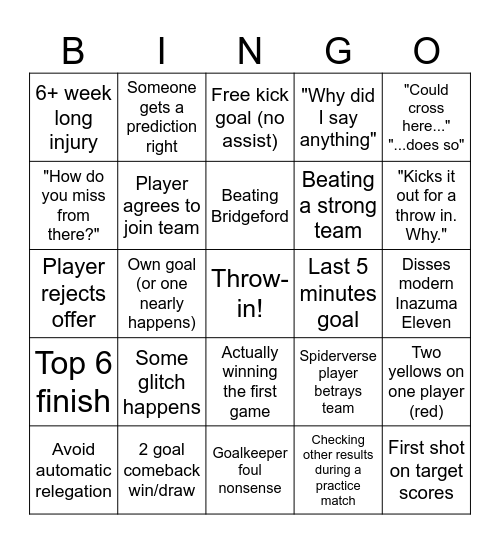 Riviera Fish Bingo Card