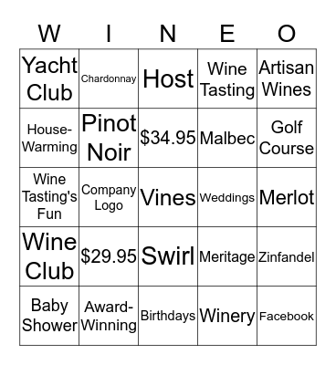 BNI Bingo Card