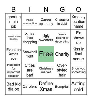 Slightly Updated 2023 Hallmark Bingo Card