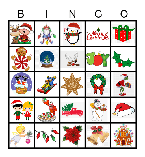 Holiday Bingo Card