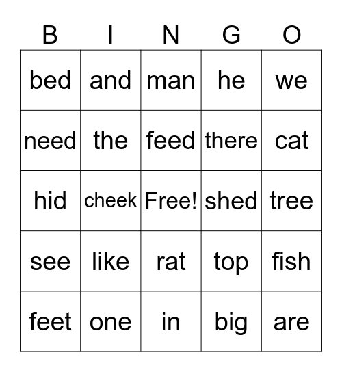 BINGO Card