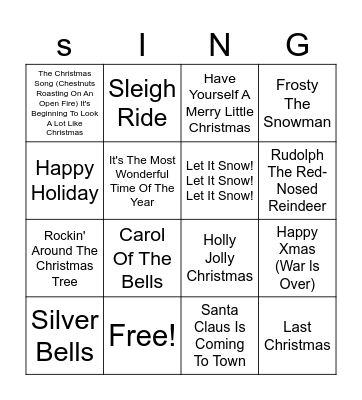 Zoo Singo Bingo Card