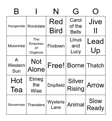 Goosemas Bingo Card