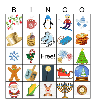 Holiday Bingo Card