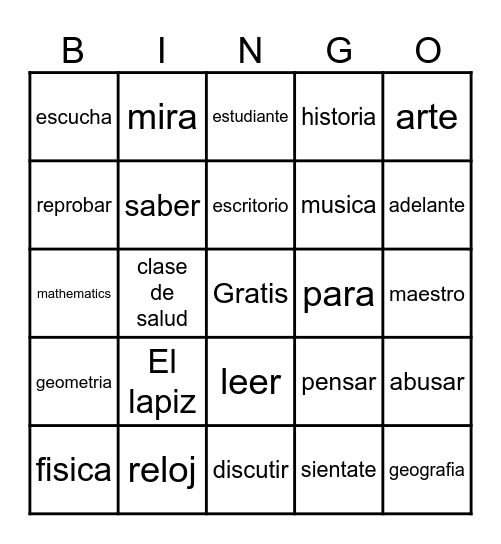 Bingo Card