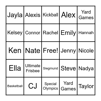 SOUD BINGO Card